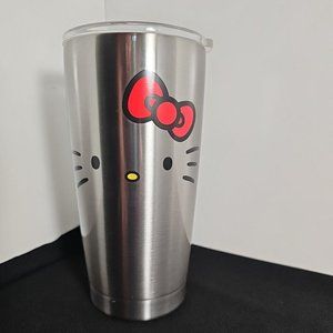 Sanrio Hello Kitty Stainless Steel Tumbler - Hello Kitty Face with Whiskers -NEW